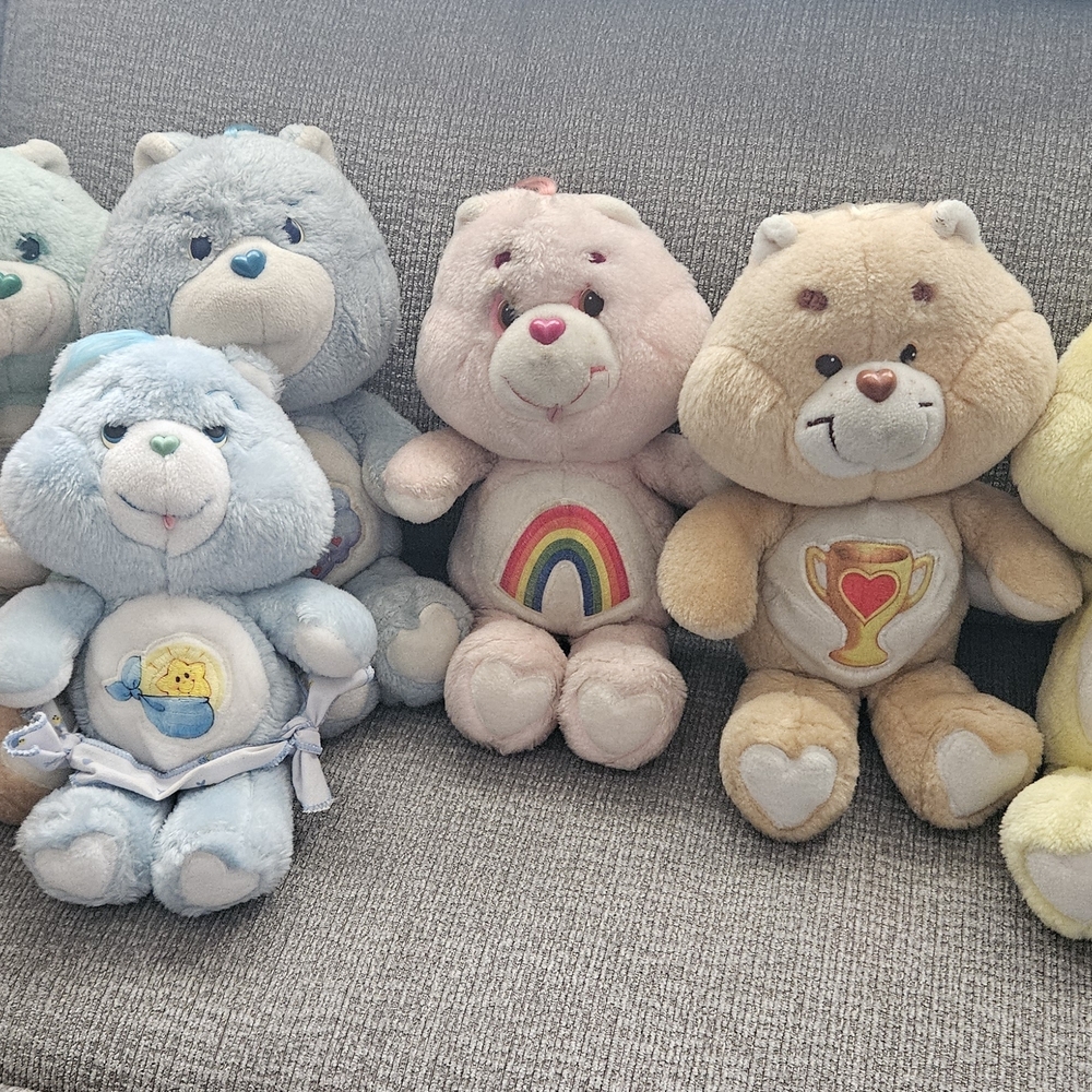 Care Bears Plush Toy Set - Blue, Pink, Tan
